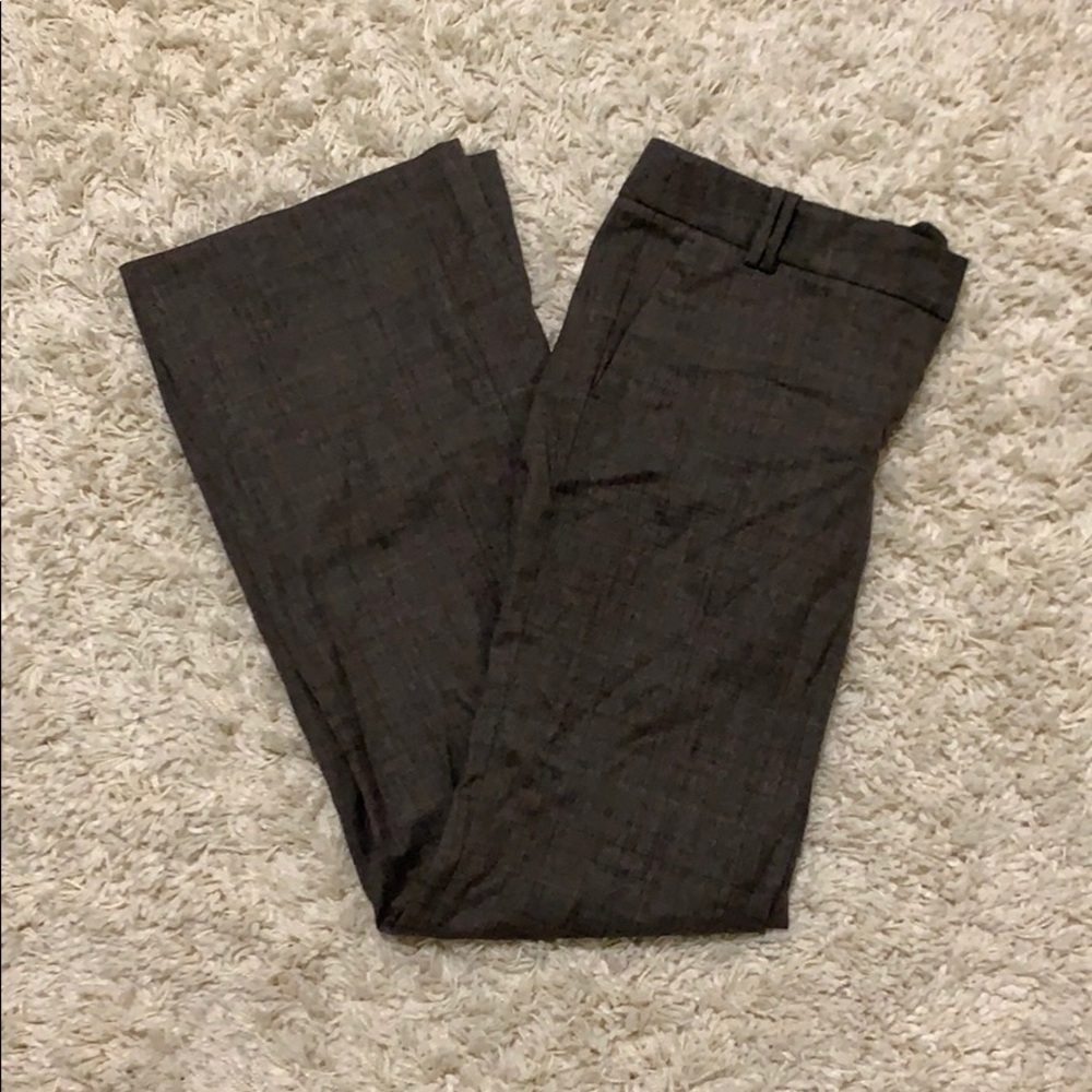 Loft Marisa stretch trouser brown plaid sz 4 NWT